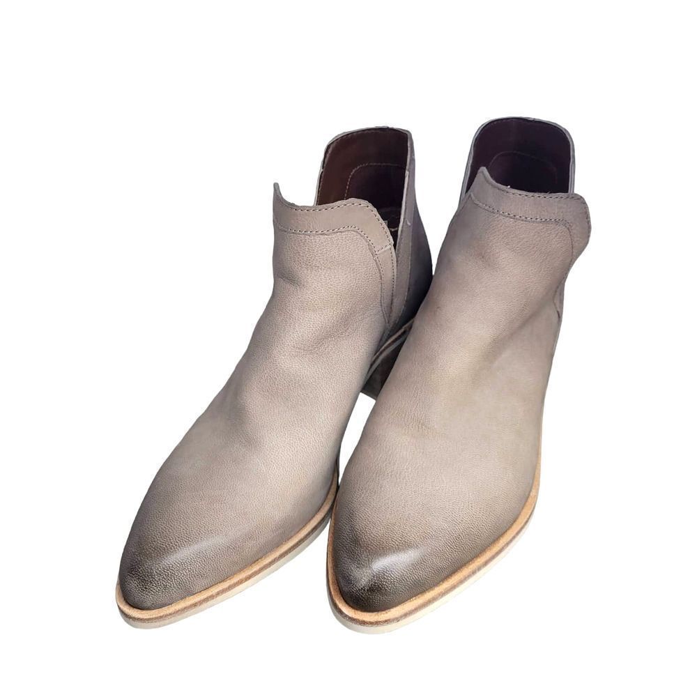 Crevo Collins Hand Burnished Genuine Leather Boot Taupe US 6.5 - Picture 5 of 14